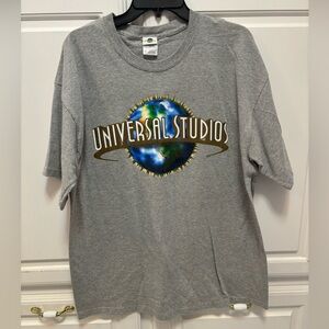 Universal Studios Orlando Gray Short Sleeve Theme Park Graphic T-shirt Men XL